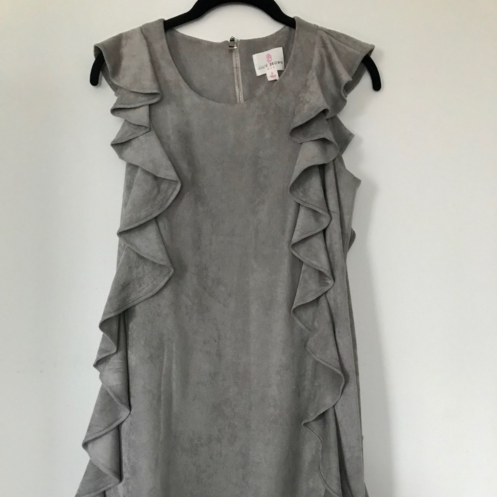 Grey Suede Julie Brown Dress